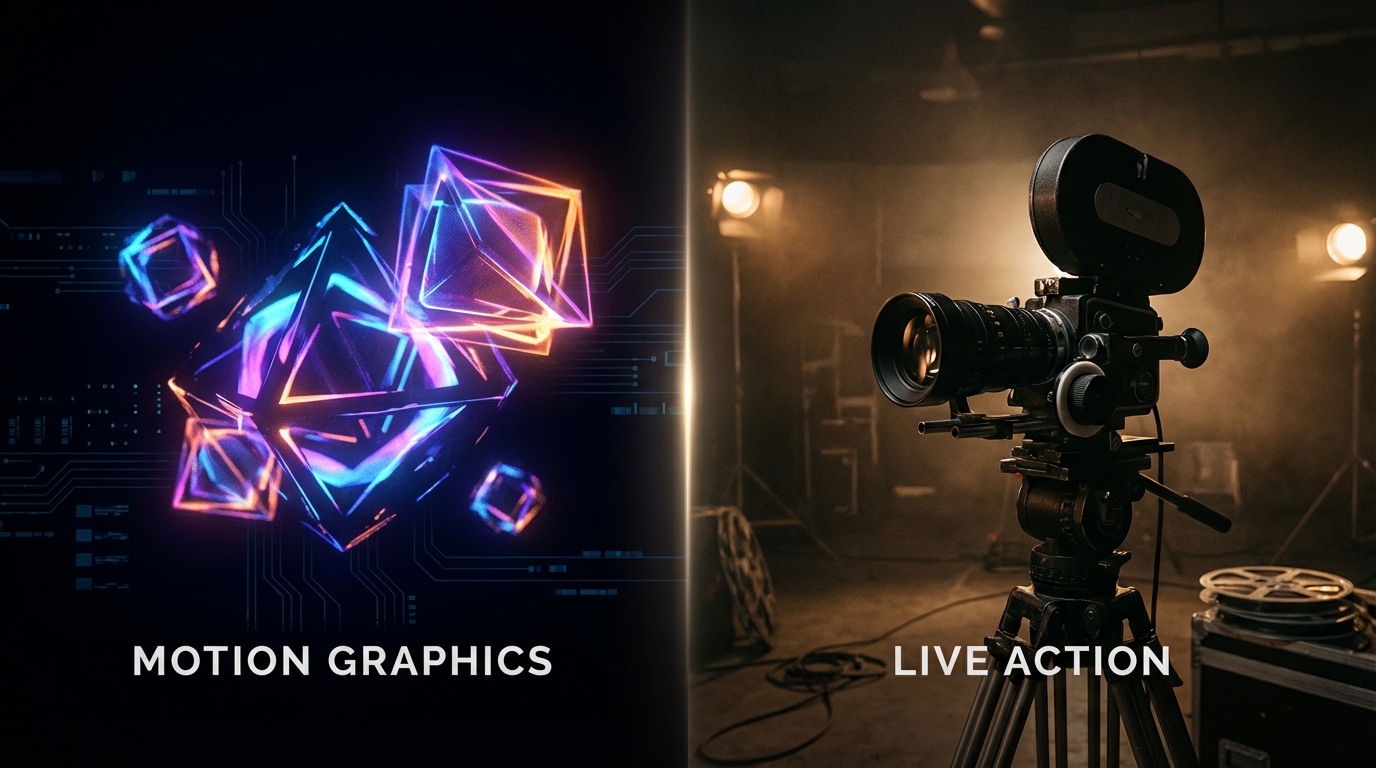 Motion Graphics vs Live Action for SaaS Video: The Honest Comparison